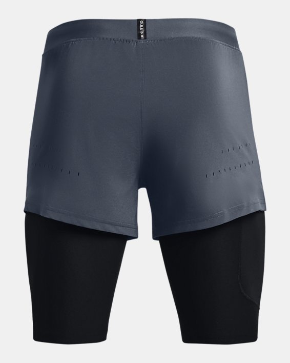 Men's UA RUSH™ SmartForm 2-in-1 Shorts, Gray, pdpMainDesktop image number 7